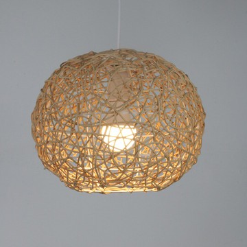 ??快速出貨?? 附發票 藤編吊燈新中式燈飾藤編禪意茶室餐飲燈日式竹藝燈籠茶樓仿古燈罩