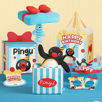 七夕送禮🎀【預購】 PINGU 企鵝家族 聯名款 驚喜禮物娃娃 禮盒 送禮推薦💝 生日快樂 生日禮物 情人節禮物 情人節快樂