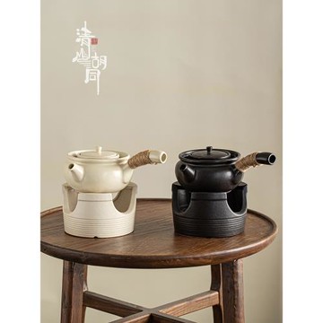 清山胡同中式陶瓷煮茶爐煮茶壺圍爐煮茶復古冬季酒精爐燒水壺家用