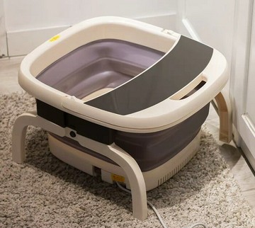 泡腳桶 足浴盆 折疊全自動足浴盆氣泡按摩盆足浴器電動洗腳盆按摩泡腳足療桶「限時特惠」
