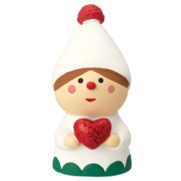 Decole concombre小精靈擺飾 可愛造型 增添居家空間童趣與溫馨感  4.2 x 2cm  白色