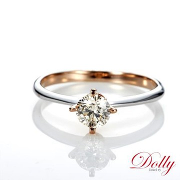 Dolly 天然鑽石 0.50克拉完美車工求婚戒指-035