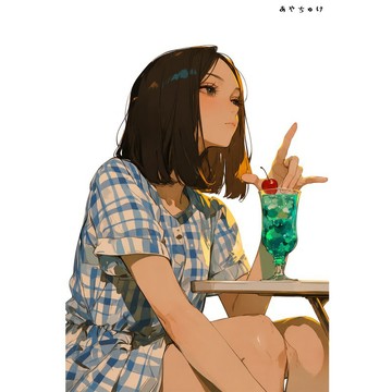 【8 月新品】07-139-0221 人物貼紙 簡約夏日女孩