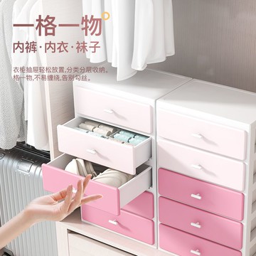 家用內衣收納盒內褲襪子分格抽屜式三合一多功能大容量文胸整理箱