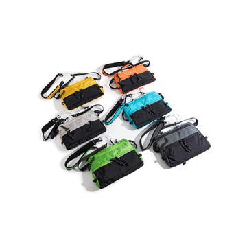 韓版時尚單肩包輕便戶外小挎包休閑個性釣魚包男女工裝撞色手機包