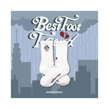 BFF Heartbroken Dog Sock White 心碎小狗 白色 中筒襪 襪子 BFF-30 [台灣現貨]