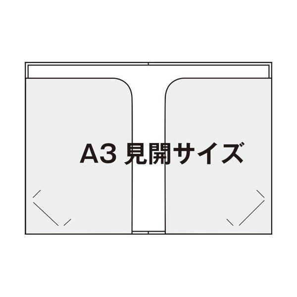 (まとめ）スマートバリュー クリアーホルダーA3（2つ折） 10枚 D054J〔×10セット〕