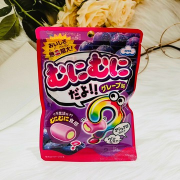 日本 EIWA 伊華 QQ棉花糖 葡萄風味 40g 夾心棉花糖