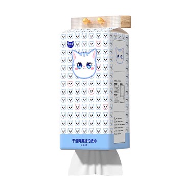 【豆豆貓】2入組懸掛式抽紙 家用實惠裝大包紙巾 壁掛式衛生紙 (1000張*2)2入組