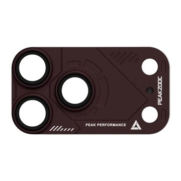 Mooke iPhone 18 Pro Max/17 Pro Max CNC鋁合金鏡頭保護貼-櫻桃紅色