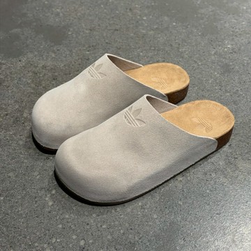 ADIDAS ADIMULE 灰色 麂皮 穆勒鞋 懶人鞋 勃肯鞋 日常休閒 男女款 IH6906