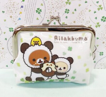 【震撼精品百貨】Rilakkuma San-X 拉拉熊懶懶熊 拉拉熊珠扣零錢包-綠#04375 震撼日式精品百貨