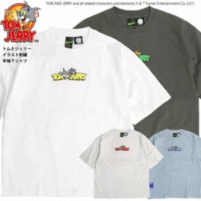 トムとジェリー Tシャツ Tom And Jerry Sequence 21ss コラボ イラスト 刺繍 半袖tシャツ ネコ ネズミ キャラクター メンズ ユニセック 通販 Lineポイント最大get Lineショッピング