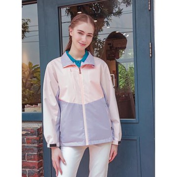 【Per GIBO】簡約拼接女版雙面外套(P254566 薰衣草紫/粉櫻草)