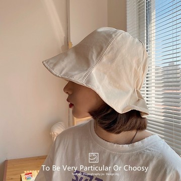 【雙面都好看】網紅款新款帽子女夏季日系時尚雙面松緊盆帽韓版休閑百搭防曬遮陽漁夫帽潮優質