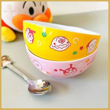 💠台灣出貨💠麪包超人卡通可愛兒童飯碗套裝輔食碗樹脂防摔小碗