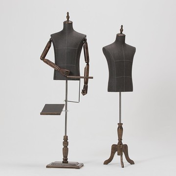 模特道具 韓版模特道具男半身台模高檔服裝店全身西服禮服陳列展示櫥窗假人【MJ13809】