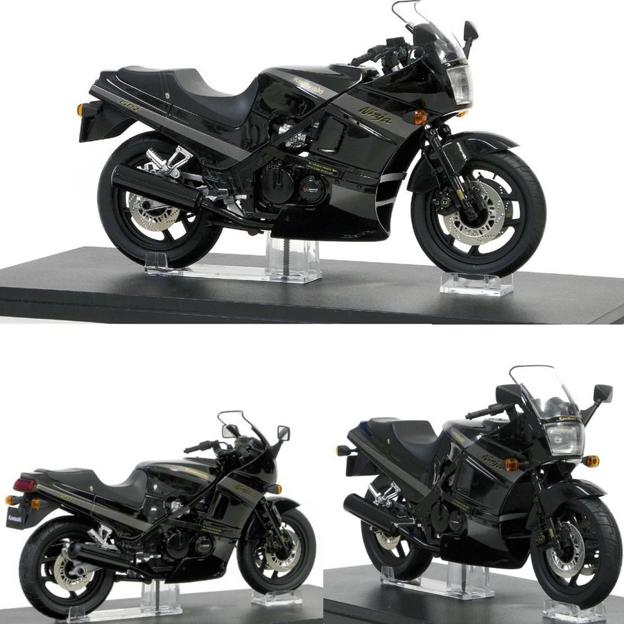 新品即納』{PTM}1/12 Kawasaki GPZ400R ブラック/グレー 完成品 