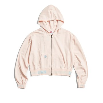 【EDWIN】短版連帽長袖外套