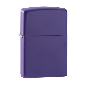 Zippo 【官方授權店】Classic Purple Matte 紫色啞漆防風打火機