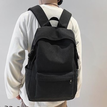 雙肩包帆布大容量背包休閑學生男女書包校園包電腦包百搭上課韓風