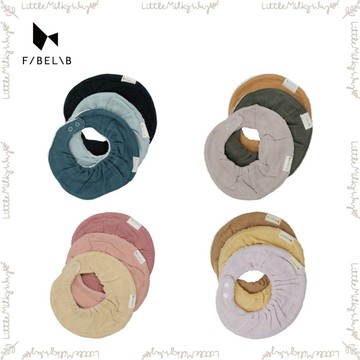 【LMW親子選品】🌿丹麥 Fabelab  - 有機棉圓兜三入組🌿寶寶圍兜 有機棉圍兜 吃飯口水巾 小圍兜 嬰兒圍兜