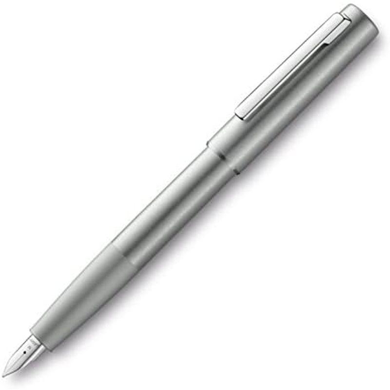 LAMY ラミー 万年筆 M 中字 アイオン オリーブシルバー L77OS-M 両用式 正規輸入品