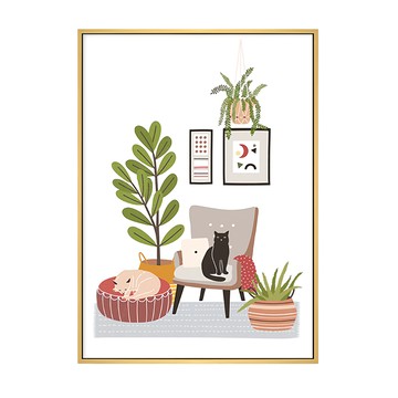 療癒之家II 掛畫  70 x 50cm  木框