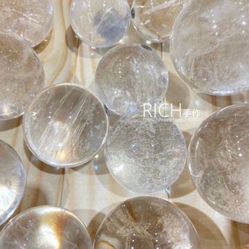 【Rich手作】天然 白水晶球 水晶球 透亮 白水晶 水晶 平常磁場 淨化空間  現貨在台
