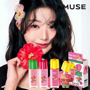 【AMUSE】HELLO KITTY 聯名小花露珠唇釉 張員瑛同款