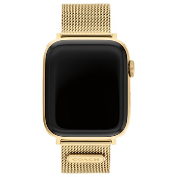 COACH Apple Watch 錶帶 42/44mm 適用 金色米蘭錶帶 送禮 禮物 推薦(不含手錶)