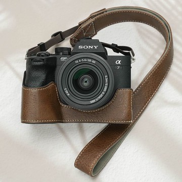 索尼A7M4保護套A7C2相機包ZVE10底座A7S3微單皮套a7r5配件A7CR殼 d7251