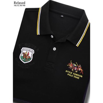 品牌男裝長袖T恤純棉高檔刺繡POLO衫男士體恤翻領上衣服T秋季潮流