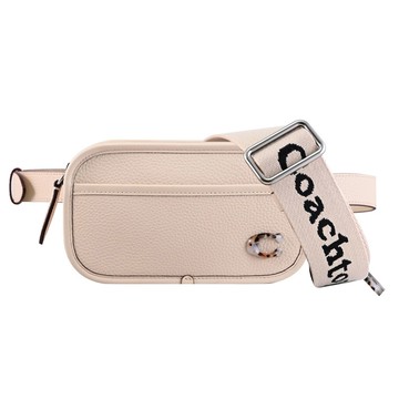 COACH CK114 Coachtopia 經典C LOGO雙背帶款斜背包/腰包.淺褐