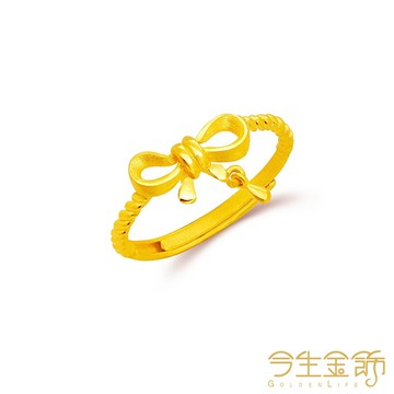 今生金飾 結戀戒 純黃金戒指