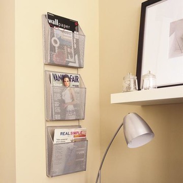 金屬墻掛雜志架文件架墻面書報架閱讀架報刊宣傳架信件檔案票據架