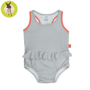 德國 Lassig - 嬰幼兒抗UV連身式泳裝-普普風點點