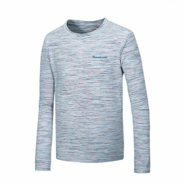 【【蘋果戶外】】山林 32P27 06 銀灰【男款】排汗保暖上衣 運動 登山 排汗 戶外 保暖 滑雪 露營 Mountneer 秋冬