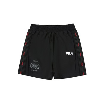 FILA KIDS 童針織短褲-黑色(幼兒) 1SHA-4001-BK