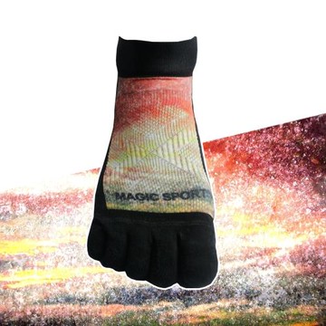 美肌刻Magicsport-【抗菌除臭五趾襪】#020【19Y10W03】除臭襪  五指襪 短襪 圖案襪 男襪 女襪  機能短襪 抗菌襪 台灣製造