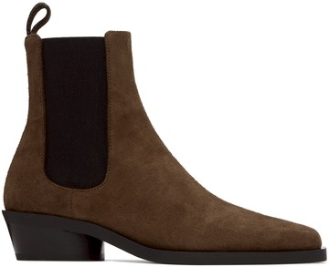 Proenza Schouler 棕色 Bronco 切尔西靴