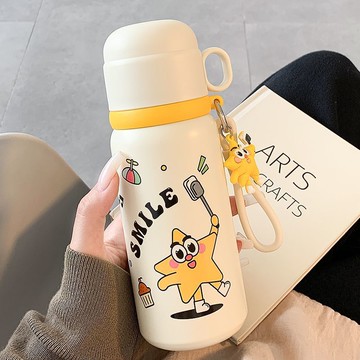 免運🔮可愛保溫杯女生高顏值帶茶隔泡茶水杯新款女學生學生上學杯子保溫瓶 隨行杯 咖啡杯 保溫杯 水壺 飲料杯 環保杯