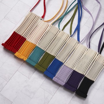 禾織｜拼接摺疊收納風琴側背包