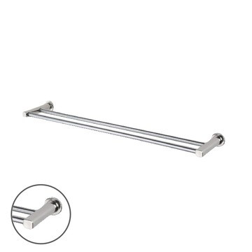 【DAY&DAY】日日衛浴 304不鏽鋼 STH6100系列 雙桿毛巾掛桿組4分管 60CM-STH6160-2