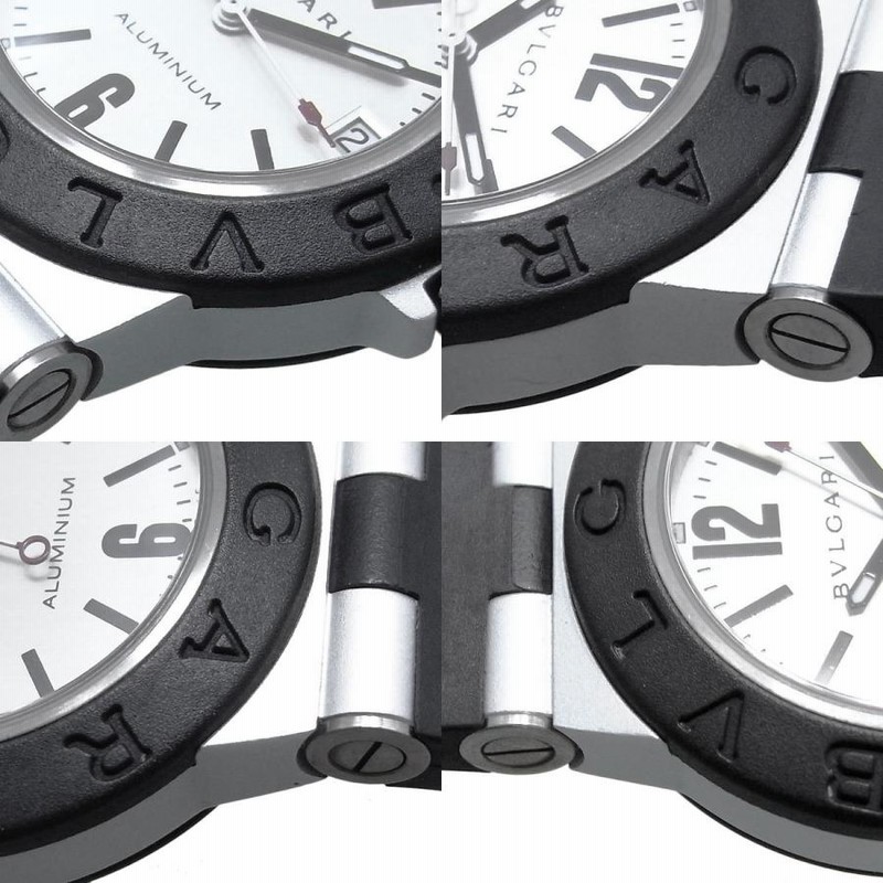 ブルガリ (BVLGARI) アルミニム シルバー文字盤 AL32TA ブルガリ