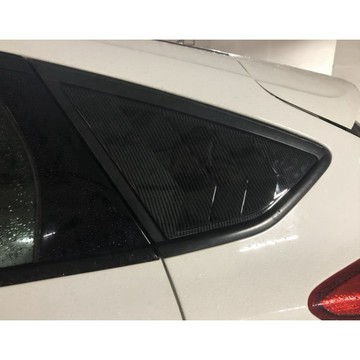 ~歐力斯~福特 FORD 12-18年 MK3 MK3.5 FOCUS 後三角窗 後三角窗飾板 三角窗 後三角 碳纖維紋