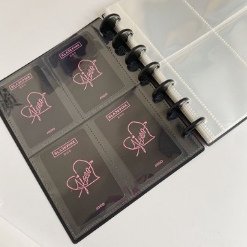 【十月新上】專輯小卡卡冊蘑菇孔簡約黑白3寸照片生寫收納追星卡冊時代少年團 TJJ0