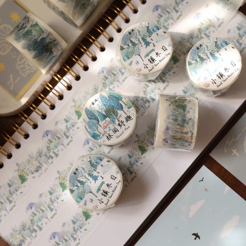 森系打底膠帶  鹽系基礎打底膠帶 PET 和紙膠帶