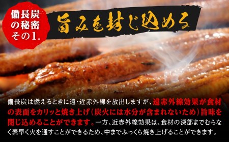 うなぎ備長炭手焼蒲焼２尾(合計300g以上）