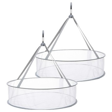 美得像專櫃 多功能吊掛曬衣網 2個  小(48 x 12cm)  單層  灰色 + 白色